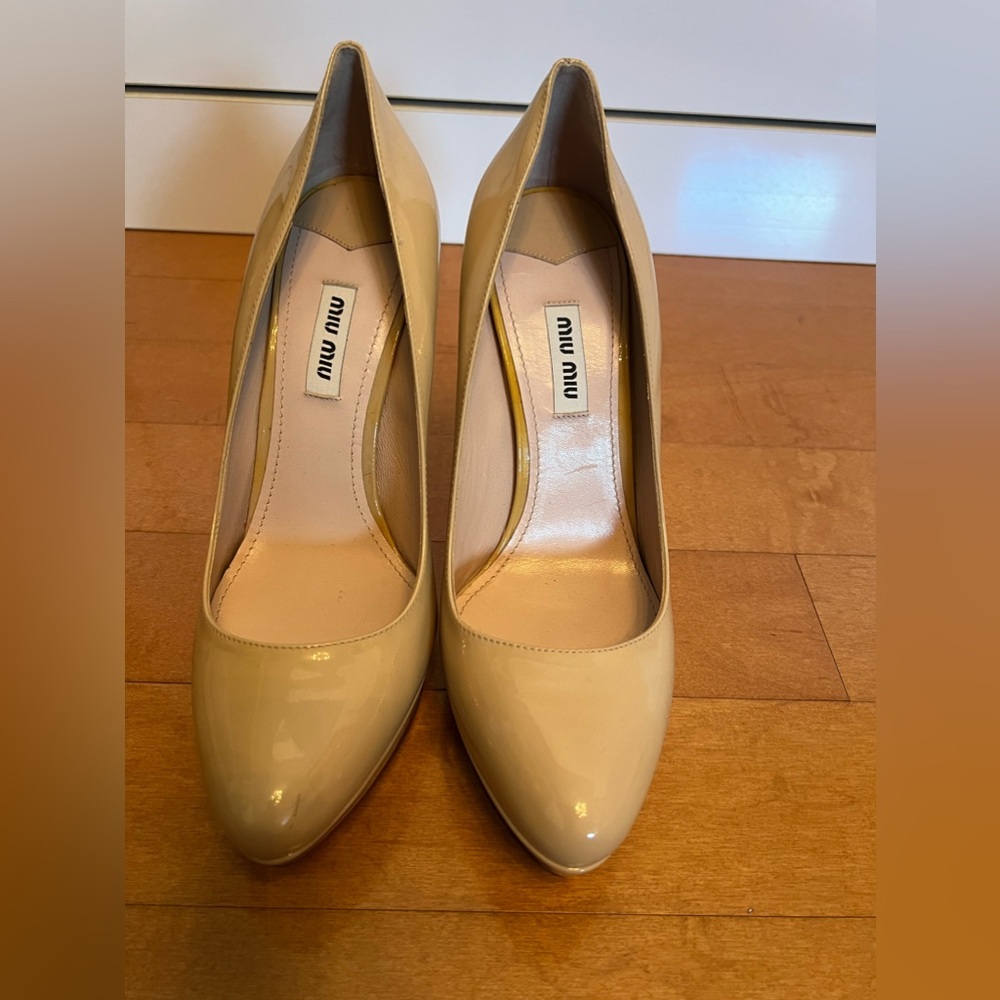 Miu Miu platforms pumps.